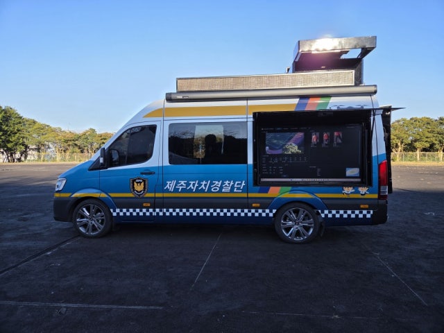 [선진특장(주)] 제주자치경찰과 AI 드론 특수차량 실전 배치